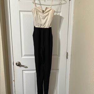 Elegant Black and White Jumpsuit